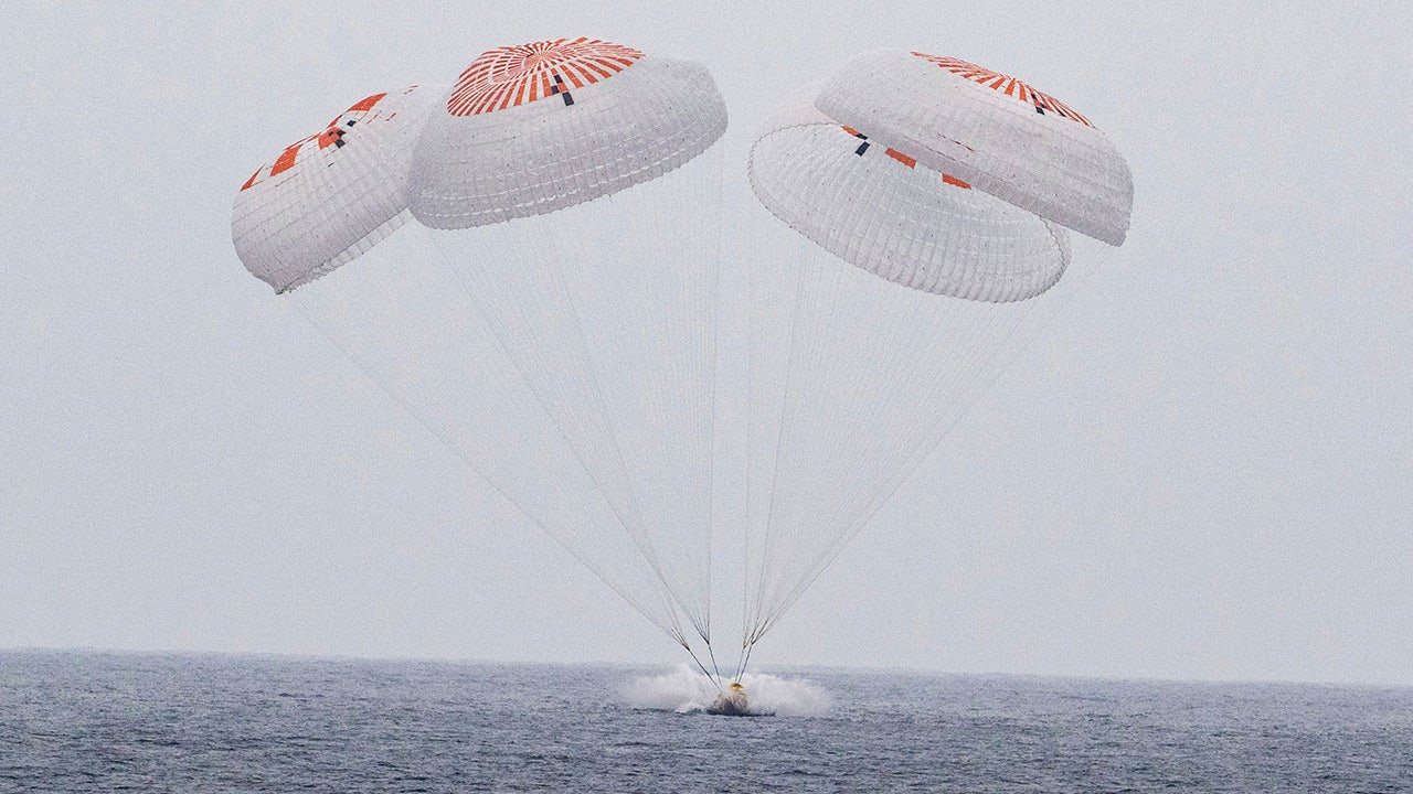 Astronauts return to Earth with Pacific splashdown following 5-month ISS mission