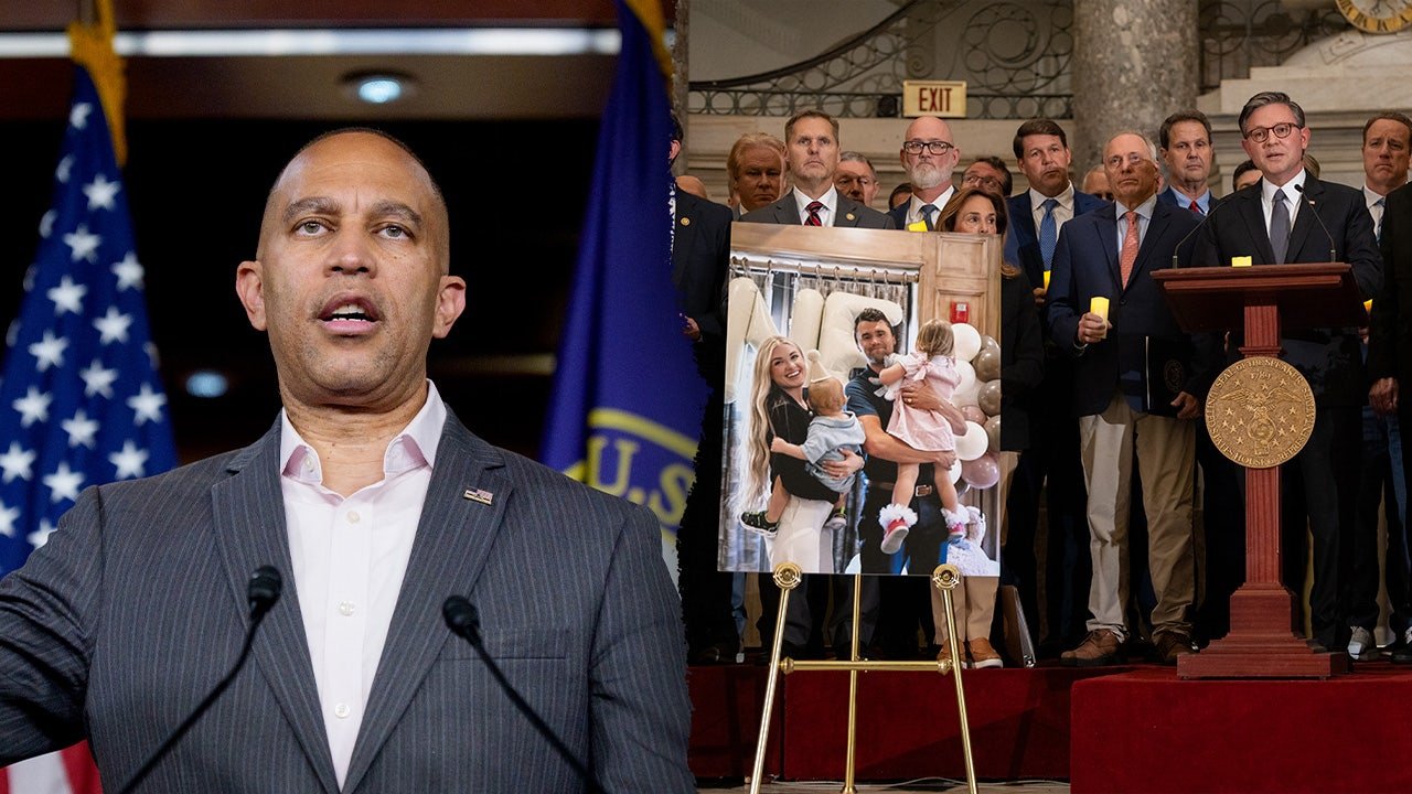 Hakeem Jeffries gives four-word answer on why he missed Charlie Kirk vigil