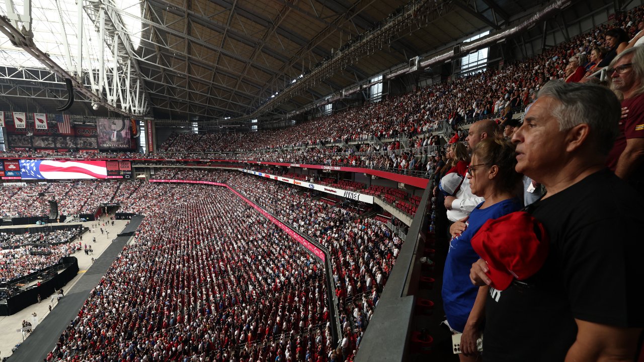 90,000 attend Charlie Kirk’s memorial, one of the largest such tributes