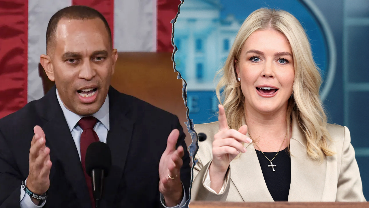 Karoline Leavitt fires back after Hakeem Jeffries’ personal attack amid shutdown