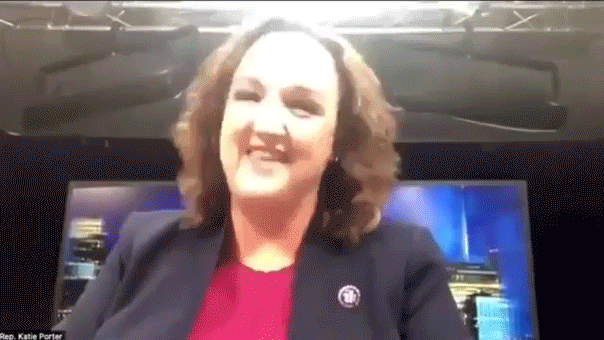 Katie Porter caught on video frustrated with staff over studio lights
