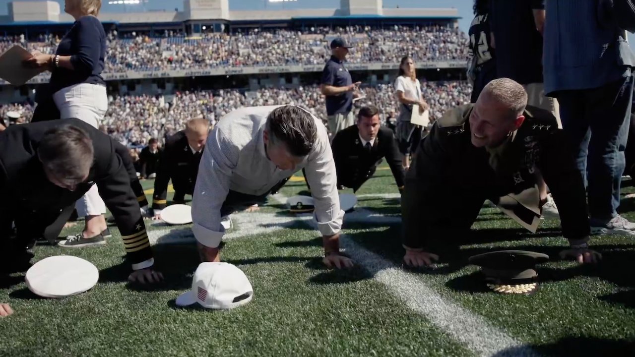 Hegseth leads 3,068 people in record-breaking pushup feat